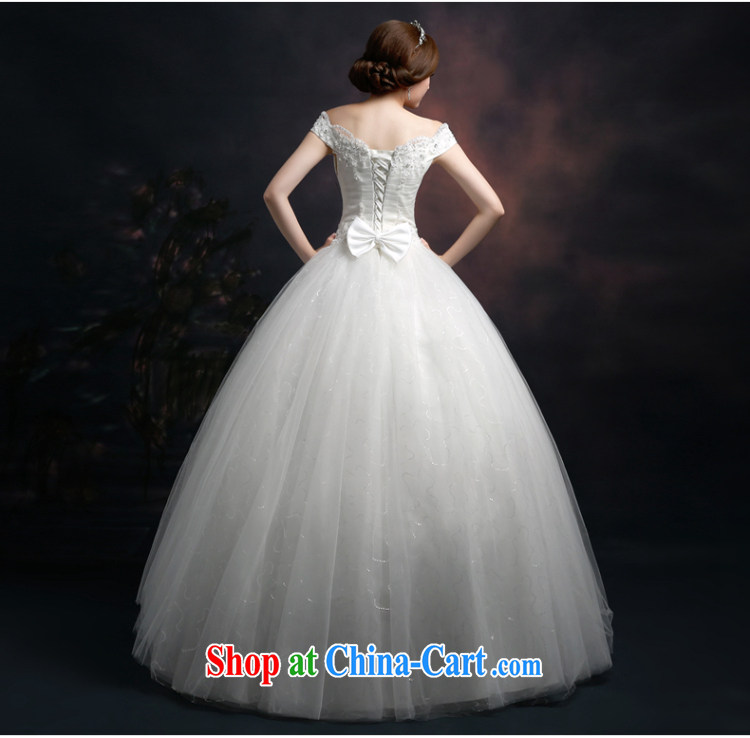 Ting Beverly double-shoulder wedding dresses 2015 new spring and summer Korean fashion lace wedding dresses tie-in with the code for a video thin white XXL pictures, price, brand platters! Elections are good character, the national distribution, so why buy now enjoy more preferential! Health
