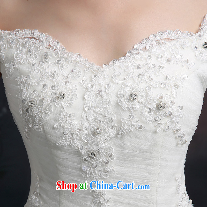 Ting Beverly double-shoulder wedding dresses 2015 new spring and summer Korean fashion lace wedding dresses tie-in with the code for a video thin white XXL Ting, Beverly (tingbeier), online shopping