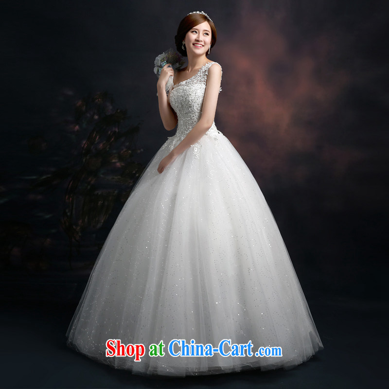 Ting Beverly wedding dresses 2015 new Korean fashion the shoulder wedding chest bare wood drill large, Princess shaggy dress graphics thin white XXL Ting, Beverly (tingbeier), online shopping