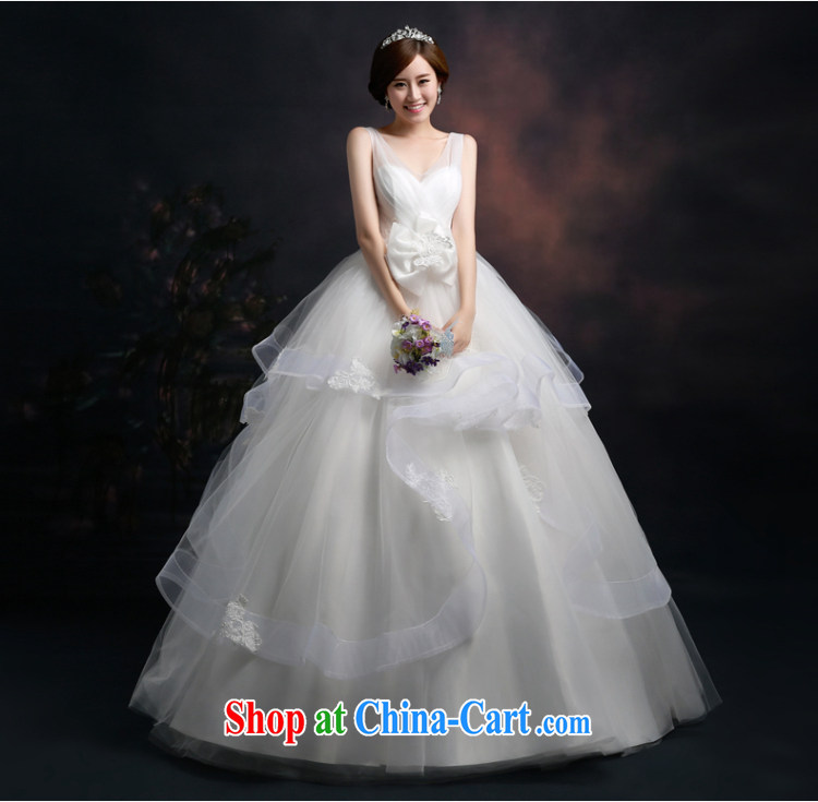 Ting Beverly 2015 new wedding dresses stylish Korean shoulders Deep V wedding a shoulder strap with the Code graphics thin spring white XXL pictures, price, brand platters! Elections are good character, the national distribution, so why buy now enjoy more preferential! Health