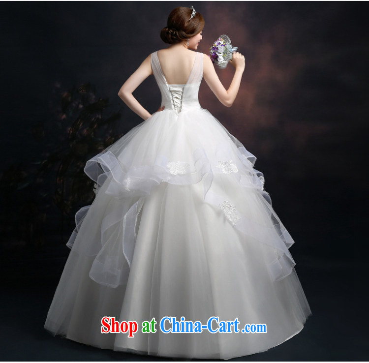 Ting Beverly 2015 new wedding dresses stylish Korean shoulders Deep V wedding a shoulder strap with the Code graphics thin spring white XXL pictures, price, brand platters! Elections are good character, the national distribution, so why buy now enjoy more preferential! Health