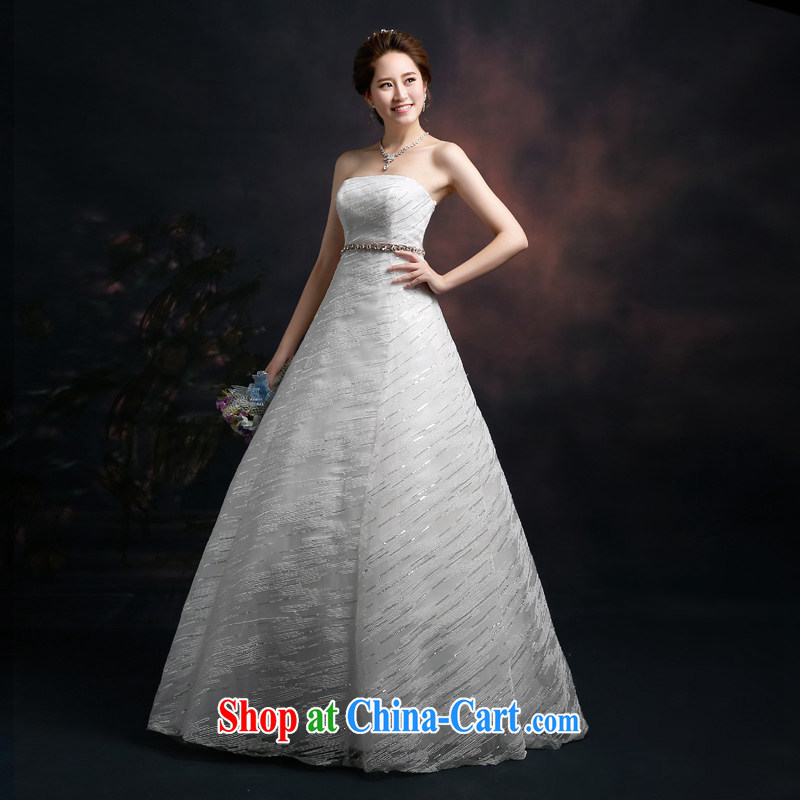 Ting Beverly wedding spring 2015 new binding with stylish strap wedding wiped his chest to cultivating graphics thin Korean summer shaggy skirts white XXL Ting, Beverly (tingbeier), and, on-line shopping