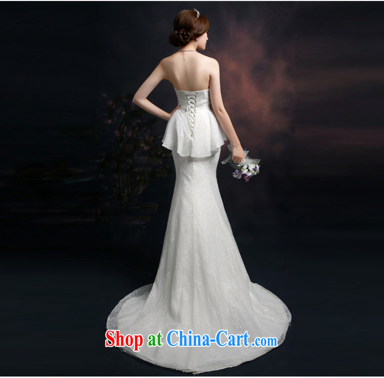 Ting Beverly wedding tail 2015 new spring and summer Korean Beauty graphics thin crowsfoot wedding dresses bare chest strap the code white XXL pictures, price, brand platters! Elections are good character, the national distribution, so why buy now enjoy more preferential! Health
