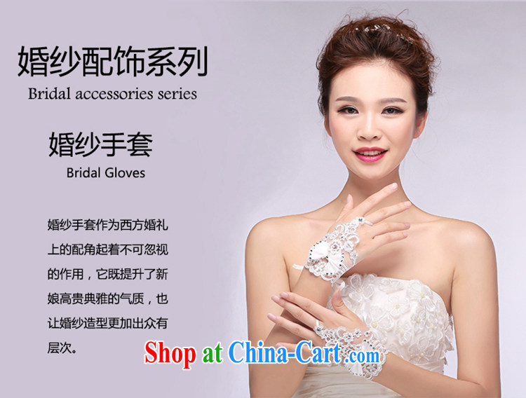 Hi Ka-hi 2014 new bridal gloves white lace short bow-tie missed the wedding gloves NS 13 ivory are code pictures, price, brand platters! Elections are good character, the national distribution, so why buy now enjoy more preferential! Health