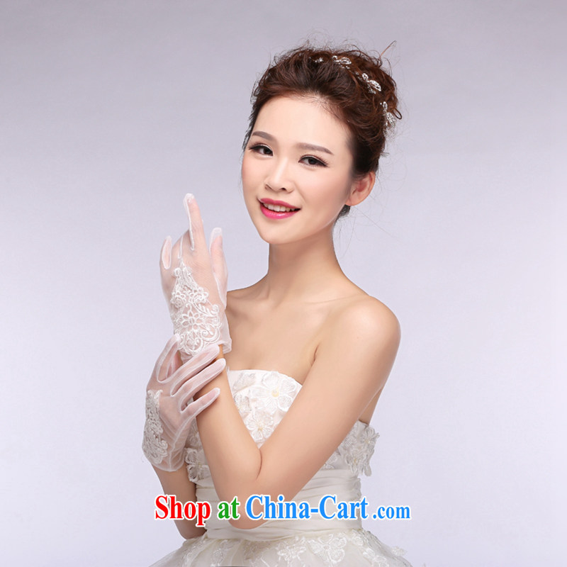 Hi Ka-hi 2014 new bridal gloves white lace short floral lace wedding gloves NS 14 ivory, code, Hi Ka-hi, shopping on the Internet