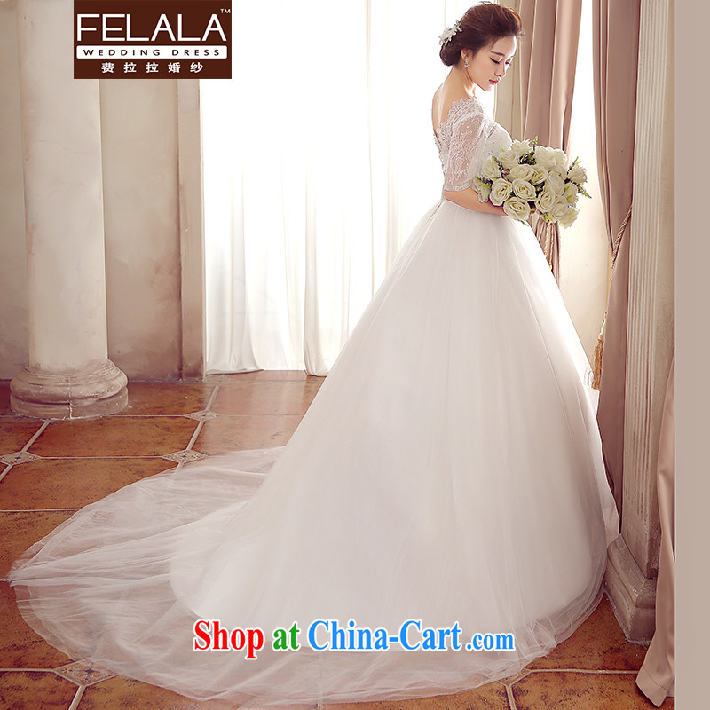 2015 new Korean only lace nails Pearl tail bridal wedding XL (2 feet 2), Ferrara wedding (FELALA), shopping on the Internet