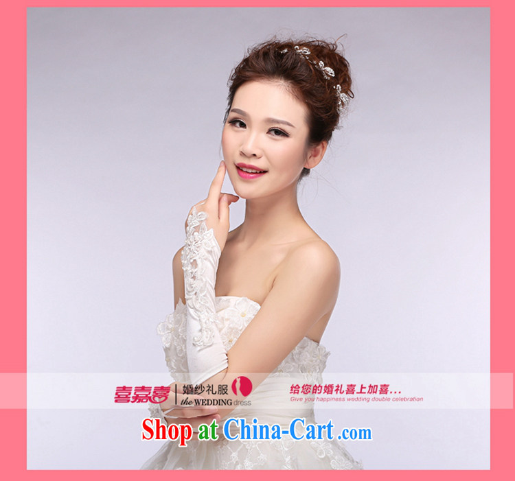Hi Ka-hi 2014 new bridal gloves white lace long Satin missed the wedding gloves NS 17 ivory are code pictures, price, brand platters! Elections are good character, the national distribution, so why buy now enjoy more preferential! Health