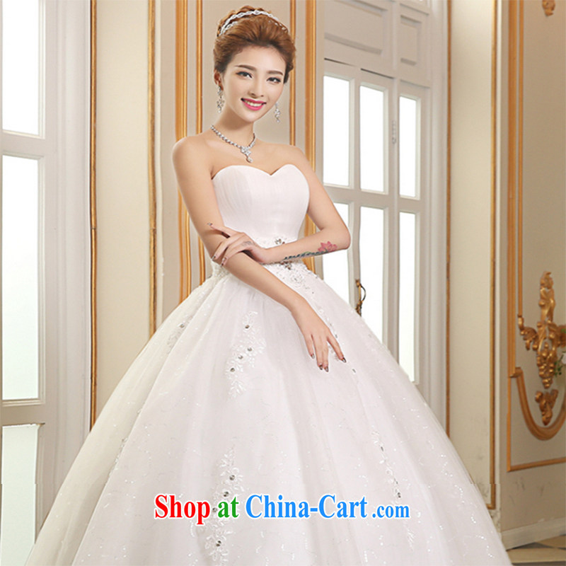 Sophie than AIDS summer 2015 new heart-shaped smears chest shaggy dress wedding tie-waist graphics thin wedding brides with wedding White Diamond Wedding female A Field white XXL, Abby (SOFIE ABBY), online shopping