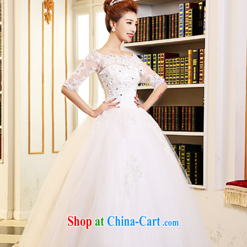 Donald Rumsfeld, the more than 2015 new stylish summer, marriages wedding heart-shaped smears chest wedding tie lace waist in an elegant white with wedding dress white XXL, Abby (SOFIE ABBY), online shopping