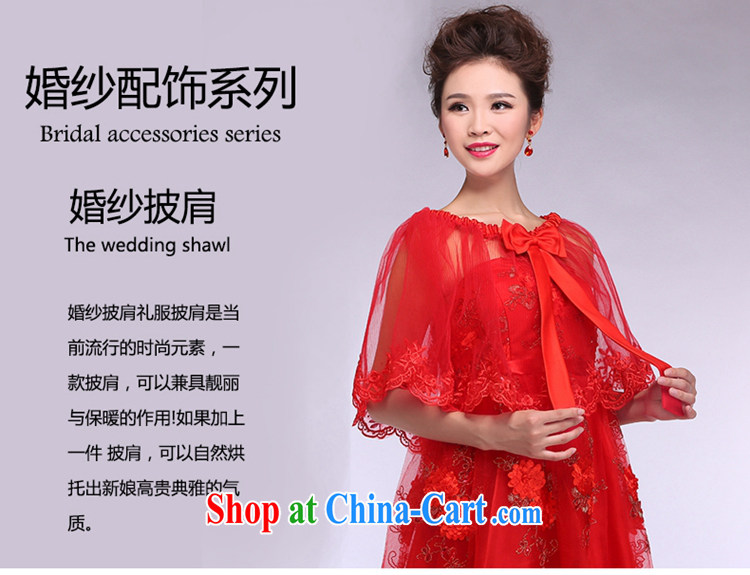 Hi Ka-hi 2014 New Red bridal shawl thin lace cloak wedding dresses with jewelry NJ 01 red are code pictures, price, brand platters! Elections are good character, the national distribution, so why buy now enjoy more preferential! Health