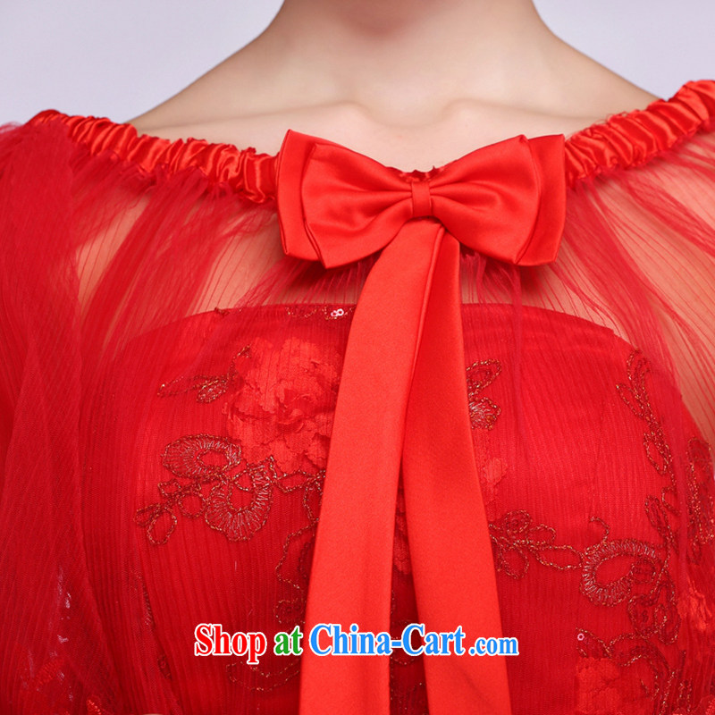 Hi Ka-hi 2014 New Red bridal shawl thin lace cloak wedding dresses with jewelry NJ 01 red are code, Hi Ka-hi, shopping on the Internet