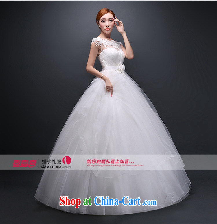 Hi Ka-hi 2014 new stylish wedding dresses Korean version the Field shoulder bridal winter, large, wedding dresses with straps autumn and winter ivory XS pictures, price, brand platters! Elections are good character, the national distribution, so why buy now enjoy more preferential! Health