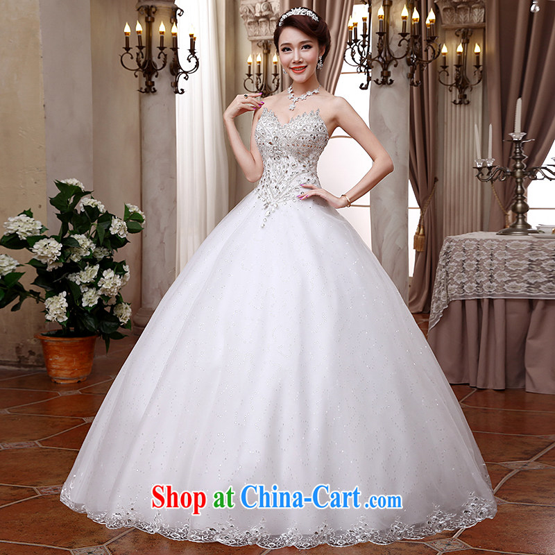 Hi Ka-hi wedding dresses 2014 new Korean version Mary Magdalene Beauty Chest with straps Princess bride wedding ivory XXL, Hi Ka-hi, shopping on the Internet