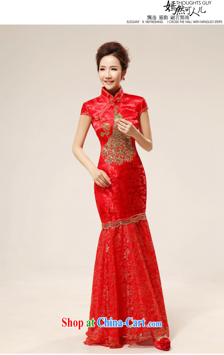 Shallow end (QM) bridal dresses wedding dresses retro long, seamless, Phoenix cheongsam CTX red XXL pictures, price, brand platters! Elections are good character, the national distribution, so why buy now enjoy more preferential! Health