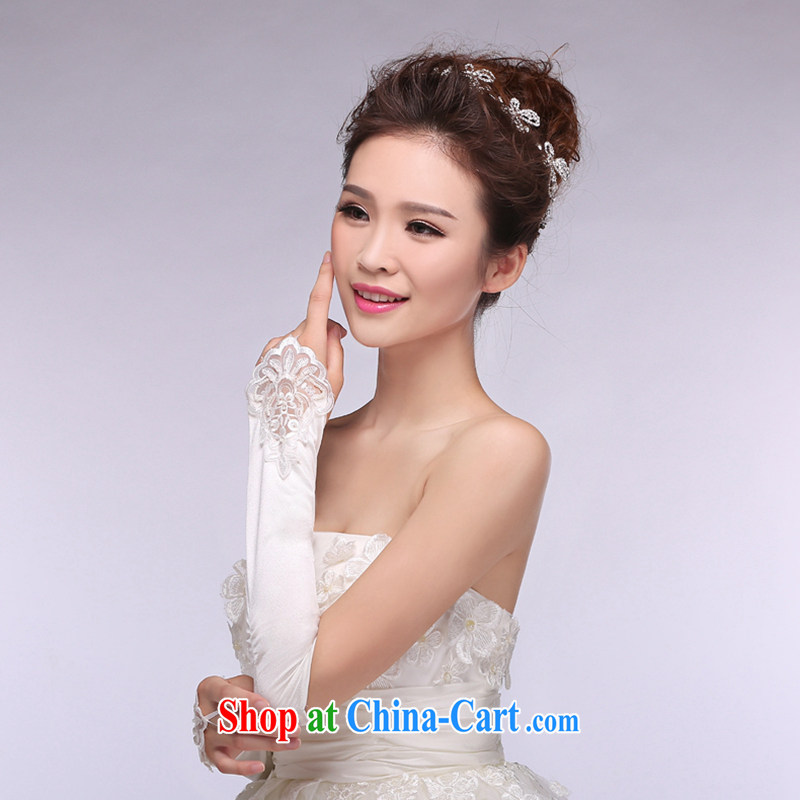Hi Ka-hi 2014 new bridal gloves white lace long Satin leakage refers to wedding gloves NS 22 ivory, code, Hi Ka-hi, shopping on the Internet