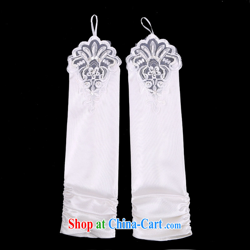 Hi Ka-hi 2014 new bridal gloves white lace long Satin leakage refers to wedding gloves NS 22 ivory, code, Hi Ka-hi, shopping on the Internet