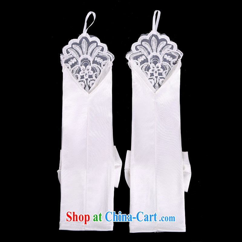 Hi Ka-hi 2014 new bridal gloves white lace long Satin leakage refers to wedding gloves NS 23 ivory, code, Hi Ka-hi, shopping on the Internet