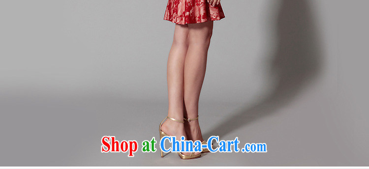 A yarn 2015 new wine red, wedding dress summer Korean version in cultivating cuff lace banquet dress dresses 40221204 wine red XL code 15 days pre-sale pictures, price, brand platters! Elections are good character, the national distribution, so why buy now enjoy more preferential! Health
