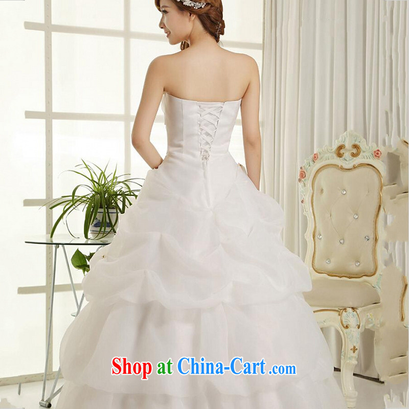 Yong-yan and 2015 new wedding dresses wedding bridal marriage wedding white Korean version wiped his chest to Princess Margaret van wedding is now has been upgraded with straps, white with L, Yong-yan good offices, shopping on the Internet
