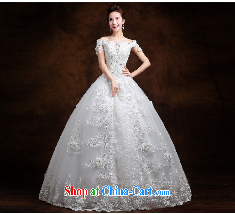 The Vanessa wedding dresses summer 2015 new wedding dresses a pregnant women shoulder the code wedding beauty tied with white wedding bridal marriage wedding white XXL (the gloves) pictures, price, brand platters! Elections are good character, the national distribution, so why buy now enjoy more preferential! Health