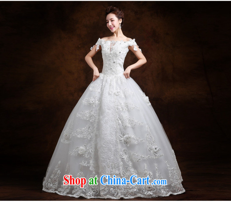 The Vanessa wedding dresses summer 2015 new wedding dresses a pregnant women shoulder the code wedding beauty tied with white wedding bridal marriage wedding white XXL (the gloves) pictures, price, brand platters! Elections are good character, the national distribution, so why buy now enjoy more preferential! Health