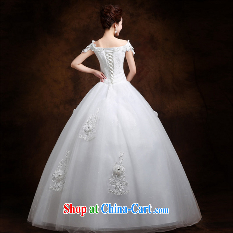 The Vanessa wedding dresses summer 2015 new wedding dresses a pregnant women who shoulder the code wedding beauty tied with white wedding bridal marriage wedding white XXL (the gloves) and Vanessa (Pnessa), online shopping