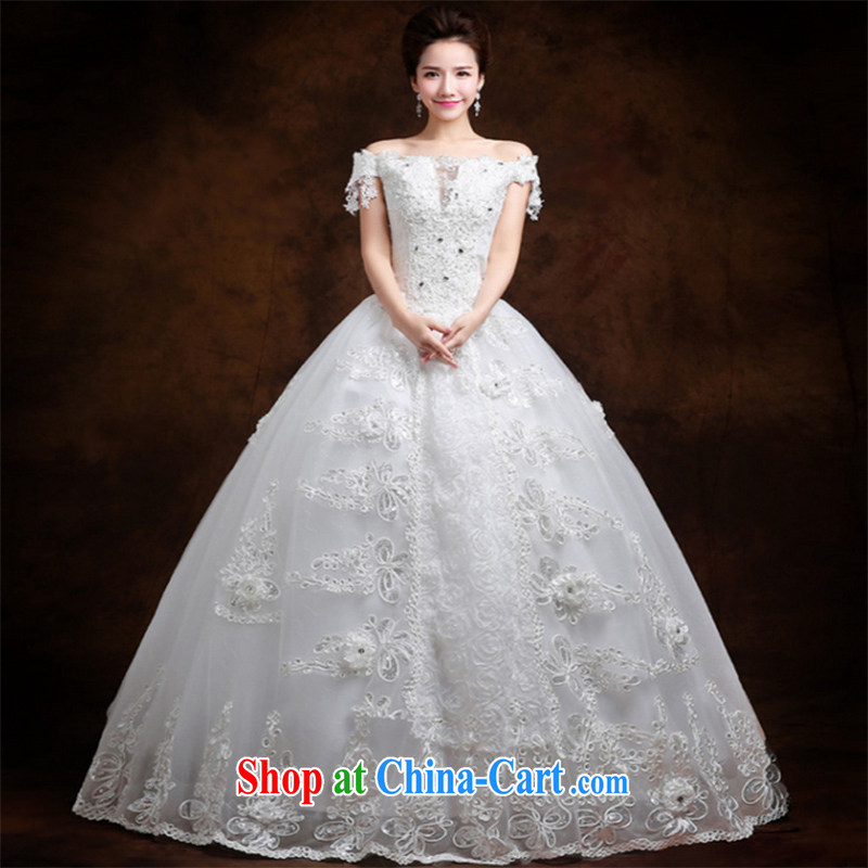 The Vanessa wedding dresses summer 2015 new wedding dresses a pregnant women who shoulder the code wedding beauty tied with white wedding bridal marriage wedding white XXL (the gloves) and Vanessa (Pnessa), online shopping