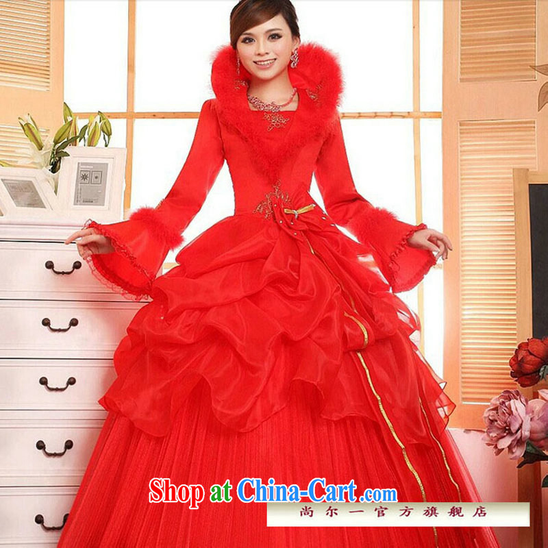It's a 2014 new bridal wedding dresses Korean version binding with winter wedding long-sleeved sweet the cotton wedding JS 3189 red XXL, there is, and that, on-line shopping