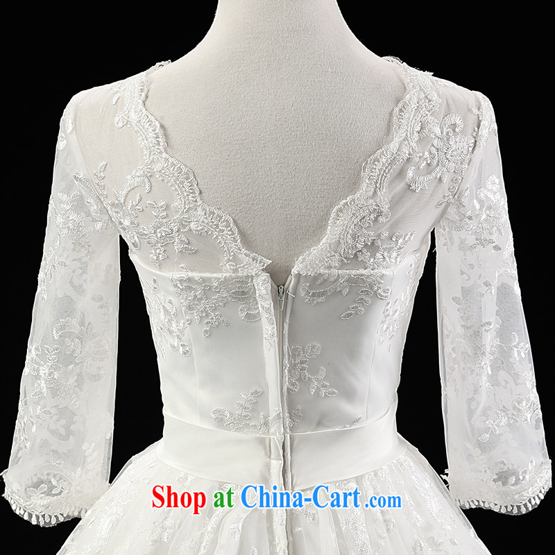 Love, Ms Audrey EU Yuet-mee, RobinIvy) wedding dresses 2015 new lace round-collar 7 cuff marriages with 15,061 H white XL, Paul love, Ms Audrey EU, and shopping on the Internet