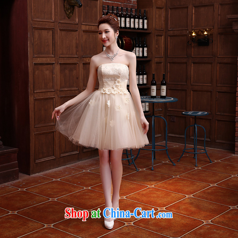 Love so Peng 2014 new Korean bridesmaid dress short, Shaggy dress bridesmaid service sister dress tied with a small dress evening dress customer for this size will not be refunded, so Pang, shopping on the Internet