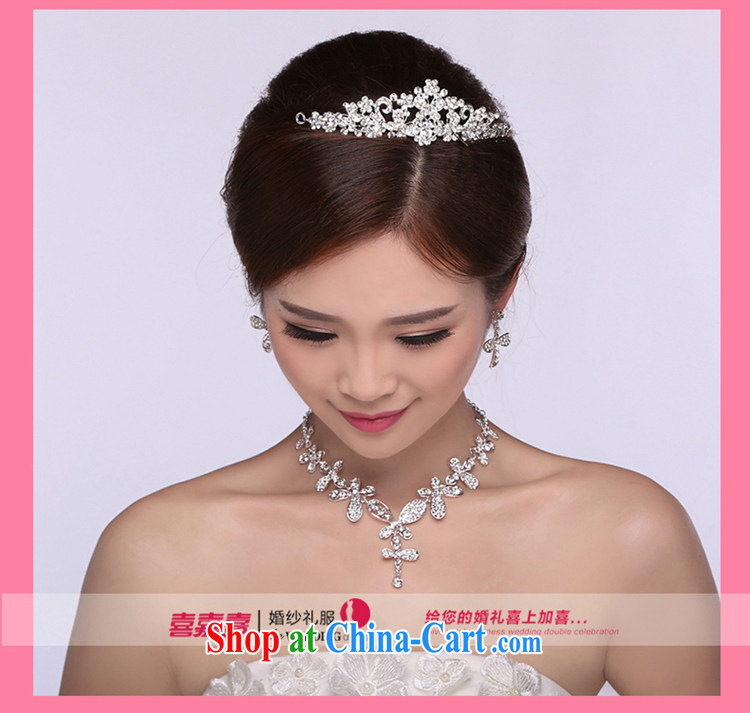 Hi Ka-hi 2014 new marriages jewelry Crown necklace earrings Kit water drilling wedding accessories TJ 08 white are code pictures, price, brand platters! Elections are good character, the national distribution, so why buy now enjoy more preferential! Health