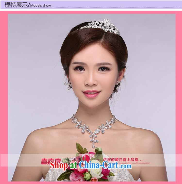 Hi Ka-hi 2014 new marriages jewelry Crown necklace earrings Kit water drilling wedding accessories TJ 08 white are code pictures, price, brand platters! Elections are good character, the national distribution, so why buy now enjoy more preferential! Health