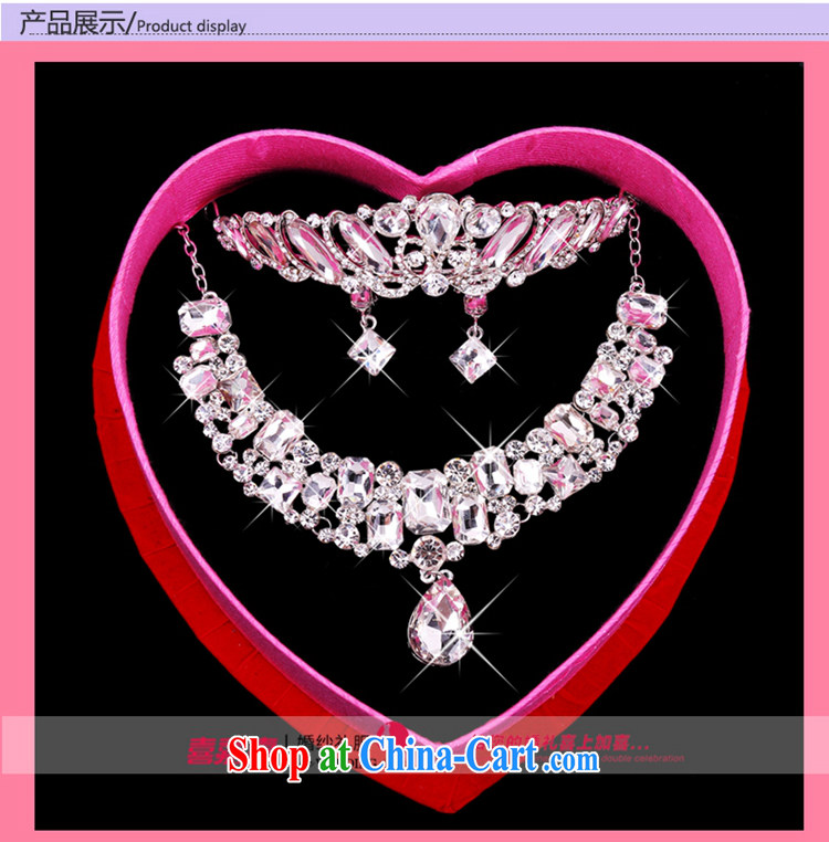 Hi Ka-hi 2014 new marriages jewelry Crown necklace earrings Kit water drilling wedding accessories TJ 12 white are code pictures, price, brand platters! Elections are good character, the national distribution, so why buy now enjoy more preferential! Health