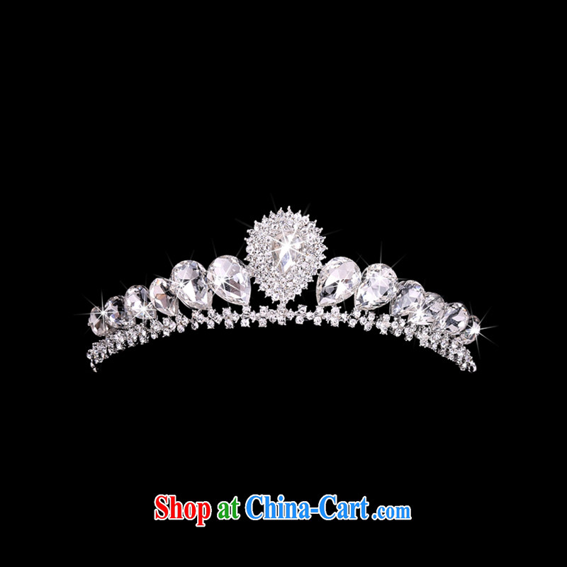 Hi Ka-hi 2014 new marriages jewelry Crown necklace earrings Kit water drilling wedding accessories TJ 13 white, code-ka-hi, shopping on the Internet