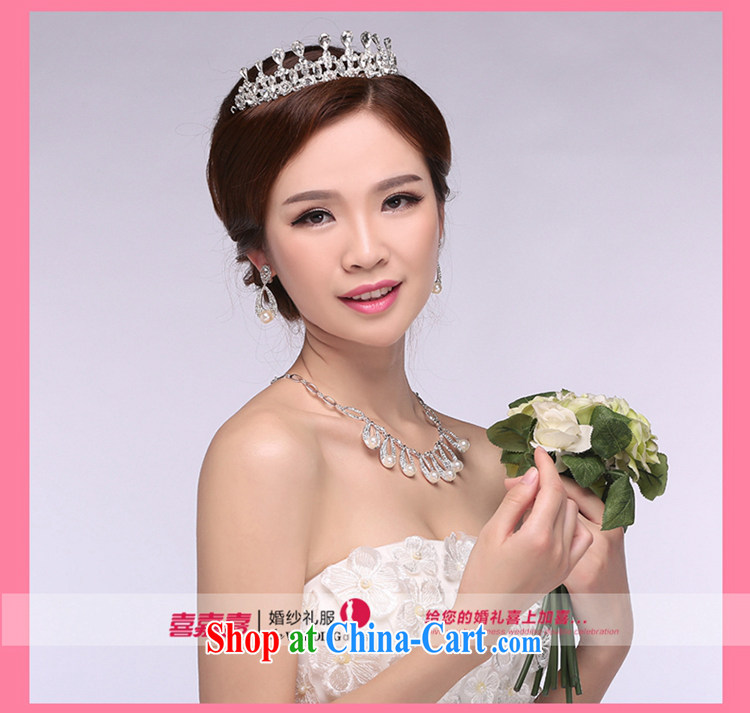 Hi Ka-hi 2014 new marriages jewelry Crown necklace earrings Kit water drilling wedding accessories TJ 20 white are code pictures, price, brand platters! Elections are good character, the national distribution, so why buy now enjoy more preferential! Health