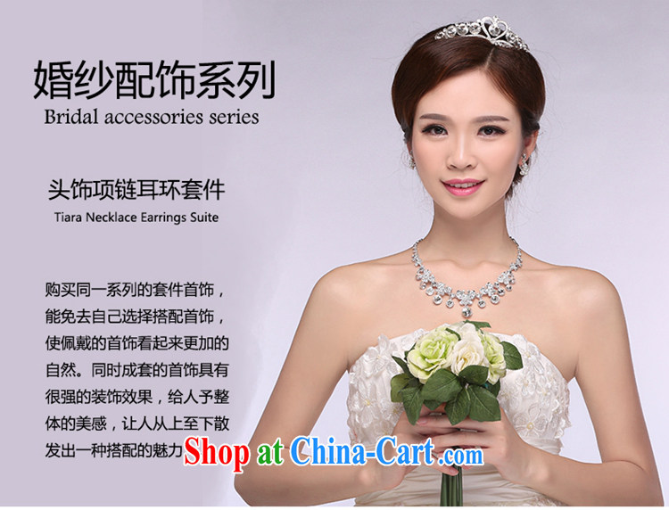 Hi Ka-hi 2014 new marriages jewelry Crown necklace earrings Kit water drilling wedding accessories TJ 21 white are code pictures, price, brand platters! Elections are good character, the national distribution, so why buy now enjoy more preferential! Health