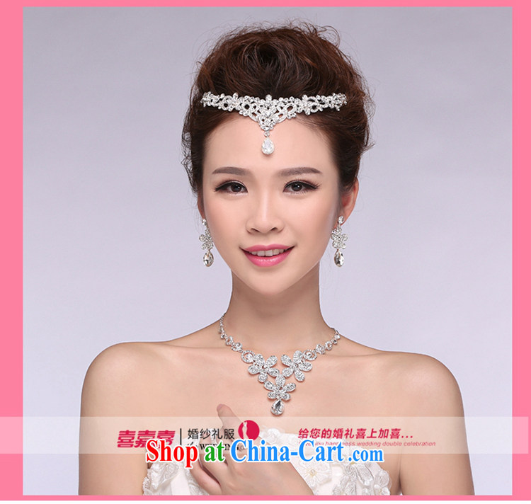 Hi Ka-hi 2014 new marriages jewelry Crown necklace earrings Kit water drilling wedding accessories TJ 22 white are code pictures, price, brand platters! Elections are good character, the national distribution, so why buy now enjoy more preferential! Health