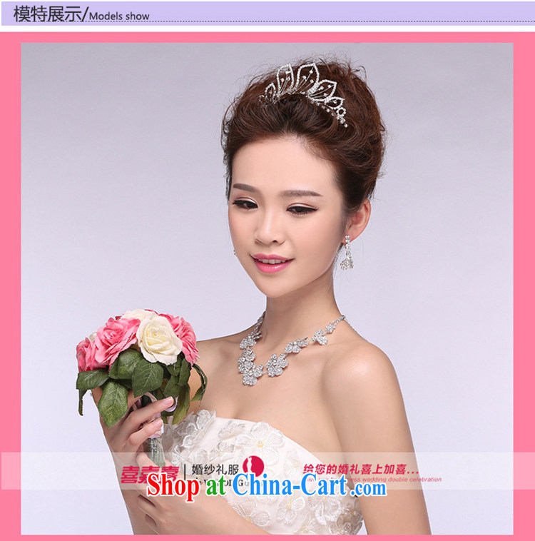 Hi Ka-hi 2014 new marriages jewelry Crown necklace earrings Kit water drilling wedding accessories TJ 23 white are code pictures, price, brand platters! Elections are good character, the national distribution, so why buy now enjoy more preferential! Health