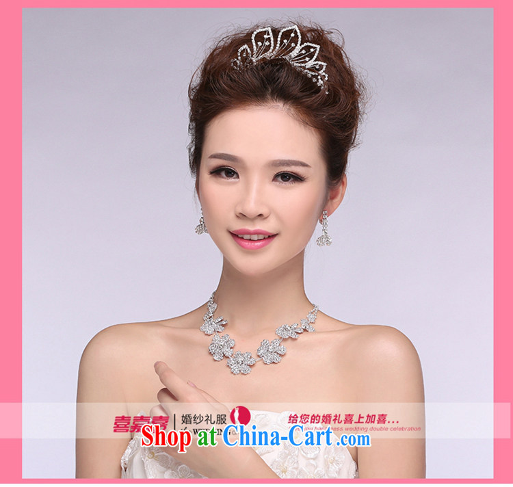 Hi Ka-hi 2014 new marriages jewelry Crown necklace earrings Kit water drilling wedding accessories TJ 23 white are code pictures, price, brand platters! Elections are good character, the national distribution, so why buy now enjoy more preferential! Health