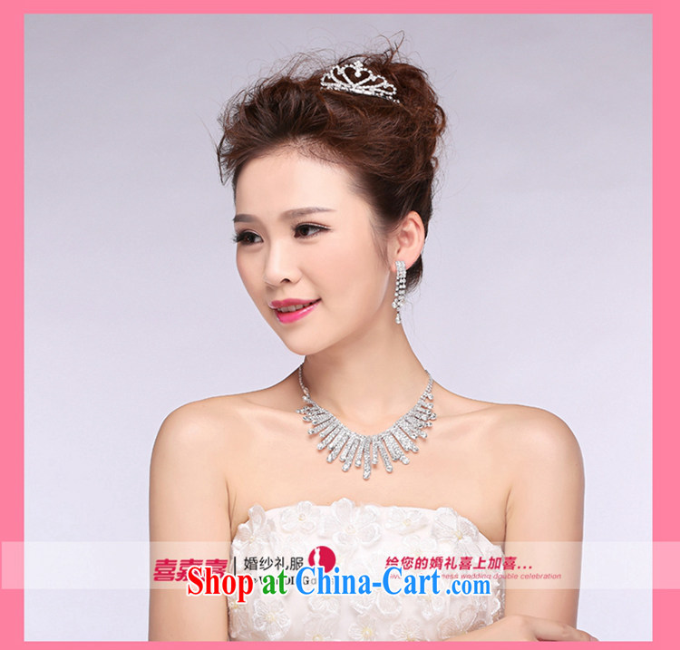 Hi Ka-hi 2014 new marriages jewelry Crown necklace earrings Kit water drilling wedding accessories TJ 29 white are code pictures, price, brand platters! Elections are good character, the national distribution, so why buy now enjoy more preferential! Health
