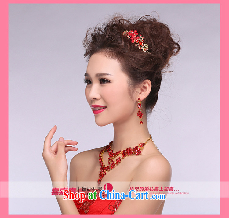 Hi Ka-hi 2014 new marriages jewelry Crown necklace earrings Kit wedding dresses accessories TJ 32 red are code pictures, price, brand platters! Elections are good character, the national distribution, so why buy now enjoy more preferential! Health