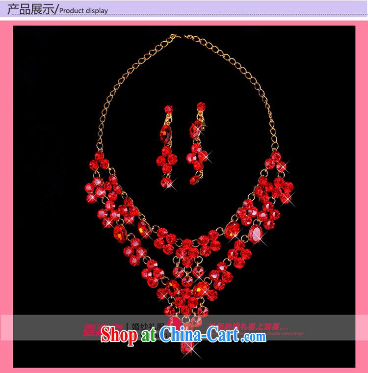 Hi Ka-hi 2014 new marriages jewelry Crown necklace earrings Kit wedding dresses accessories TJ 32 red are code pictures, price, brand platters! Elections are good character, the national distribution, so why buy now enjoy more preferential! Health