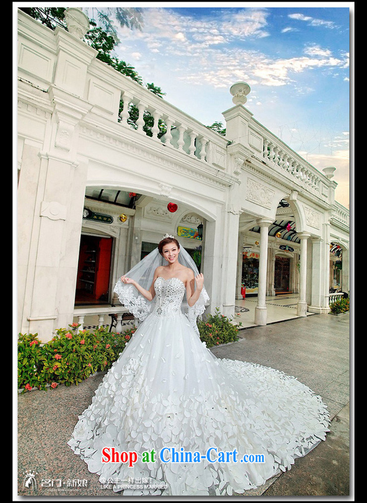 The bride's hand petal bridal wedding new Korean version of the greater tail wedding dresses 991 tail M pictures, price, brand platters! Elections are good character, the national distribution, so why buy now enjoy more preferential! Health