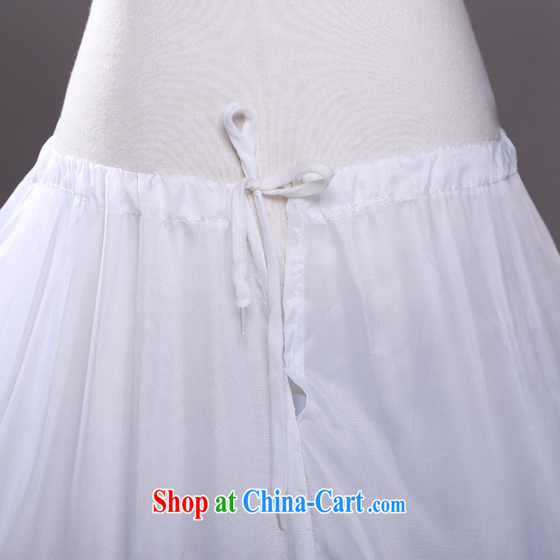 Hi Ka-hi 2014 new ultra-large 6 ring steel ring with shaggy skirt wedding dress stays QC 02 white, code-ka-hi, shopping on the Internet