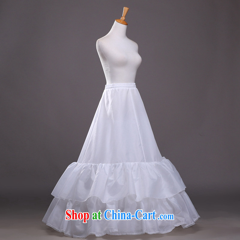 Hi Ka-hi 2014 New A shoring up skirt double flouncing wedding dress stays elastic waistband QC 05 white, code, hi Ka-hi, shopping on the Internet