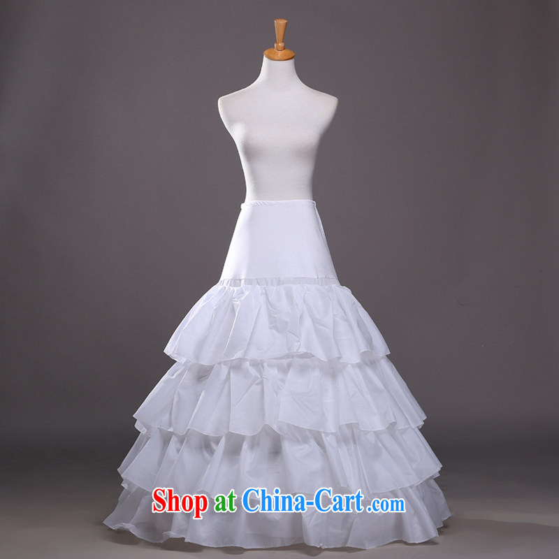 Hi Ka-hi 2014 new 3 ring the yarn large flouncing with shaggy skirt wedding dress stays QC 06 white are code