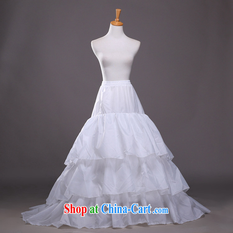 Hi Ka-hi wedding dresses 2014 new large-Tail Prop skirt layer 3 flouncing wedding dress party Korean thin stays firm QC 09 white are code pictures, price, brand platters! Elections are good character, the national distribution, so why buy now enjoy more preferential! Health