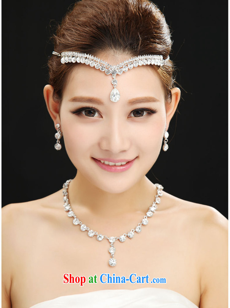100 Ka-ming, marriages with Korean-style Crown necklace 3 Piece Set wholesale, Kit water drilling bridal jewelry white pictures, price, brand platters! Elections are good character, the national distribution, so why buy now enjoy more preferential! Health