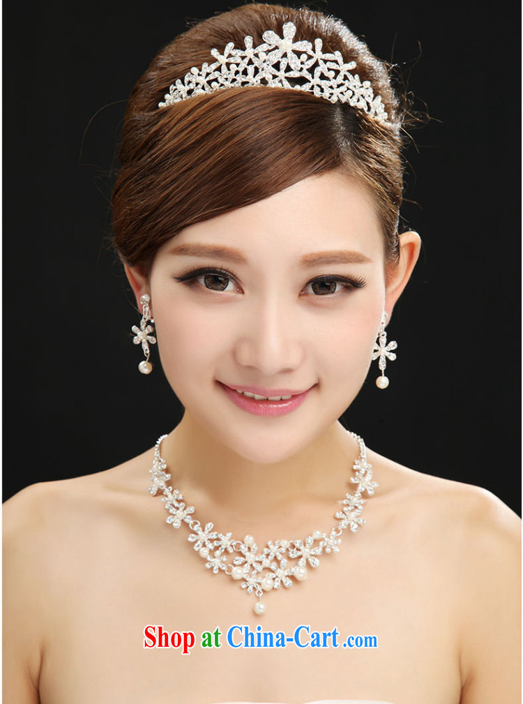 100 Ka-ming, bridal jewelry Korean-style 3-Piece wedding dresses with the Crown and ornaments necklaces earrings hair accessories white pictures, price, brand platters! Elections are good character, the national distribution, so why buy now enjoy more preferential! Health