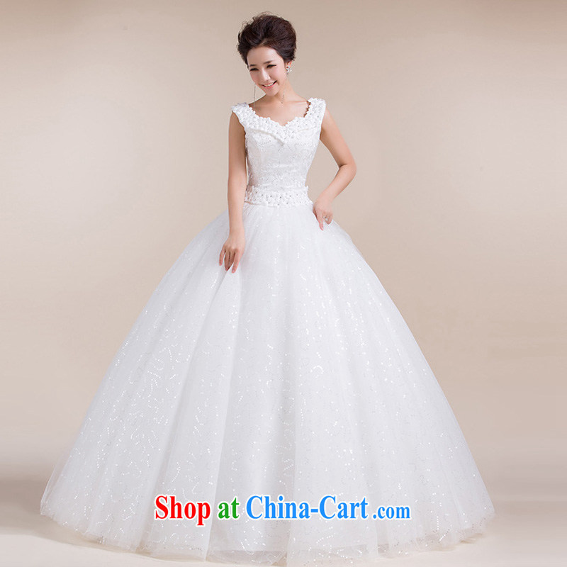 Light (at the end QM) strap with a shoulder skirts and flowers and waist simple wedding dresses CTX HS 525m White XXL, shallow end, shopping on the Internet